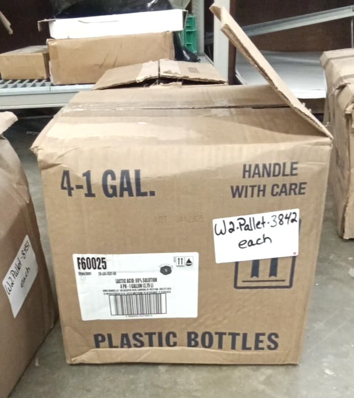 Five Star 26-LAC-FS01-04 Lactic Acid 88% Solution pH Adjuster/Flavor Additive 1G 4