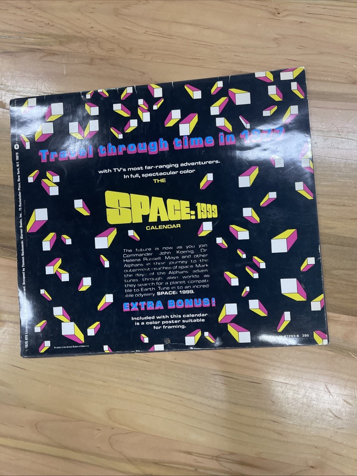 Space: 1999 Official 1977 Calendar 395 VINTAGE Sci-Fi TV Cult Outer Space unused 6