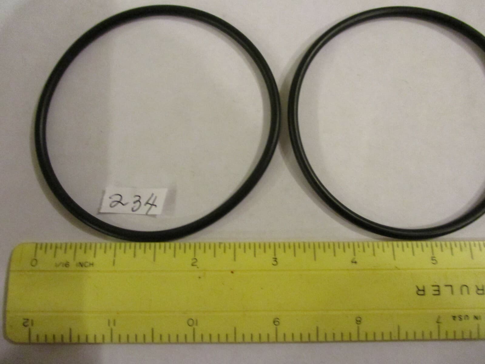 234 O-ring 3" ID x 3-1/4" OD x 1/8" thick. Buna-70.   Quan 2. 5