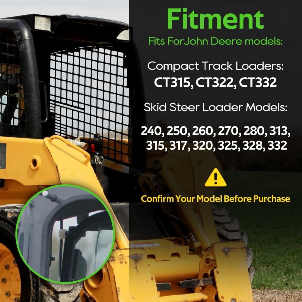 Skid Steer Cab Door Roller AT319018 For John Deere CT315 CT322 240 /50/60/70 317 4