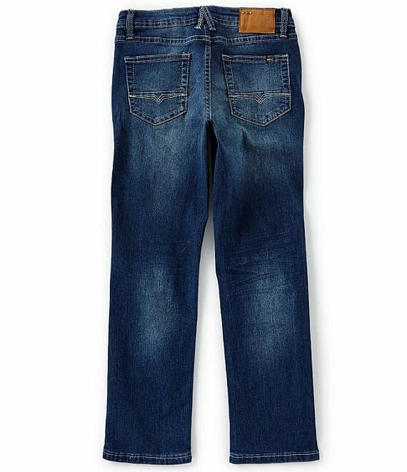 Buffalo David Bitton Boys Size 20 Evan 5-Pocket Denim Slim Jeans Snowcap wash 2