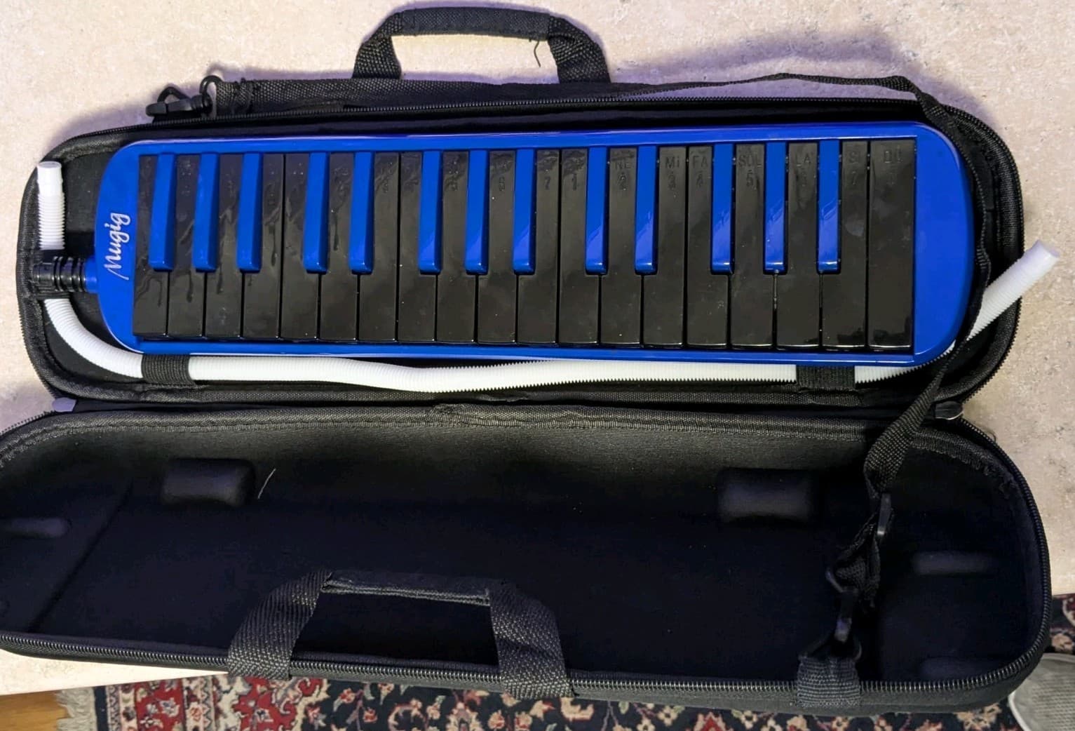 Mugig 37 Piano Keys Keyboard w/ Mouthpiece Tube Portable Musical Instrument