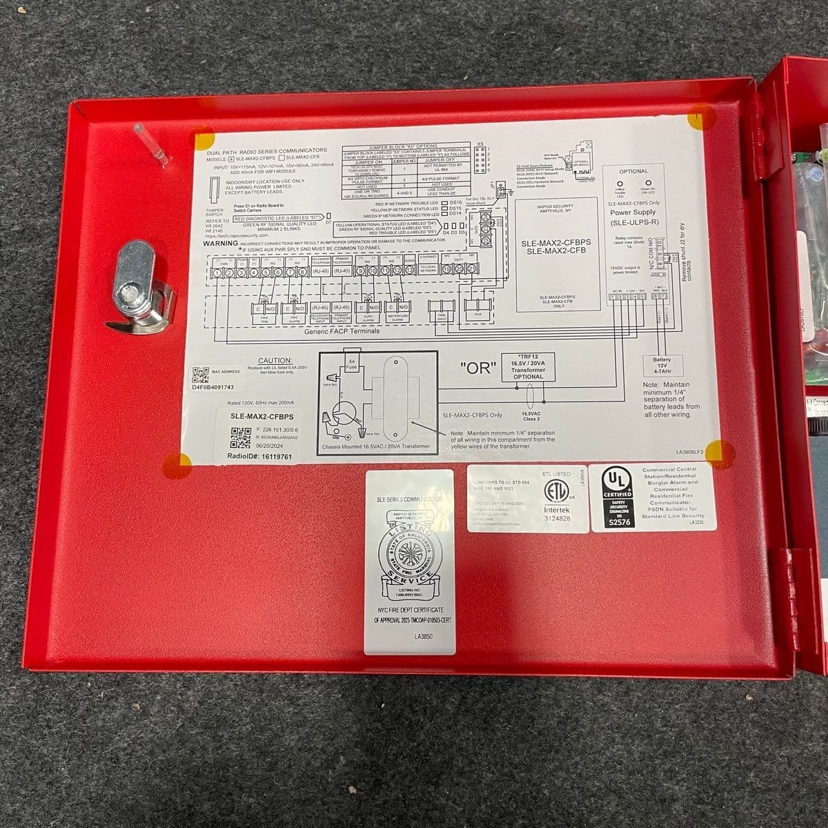 NAPCO Starlink SLE-MAX2CFBPS Universal Fire Communicator, Dual SIM, Dual Path 3