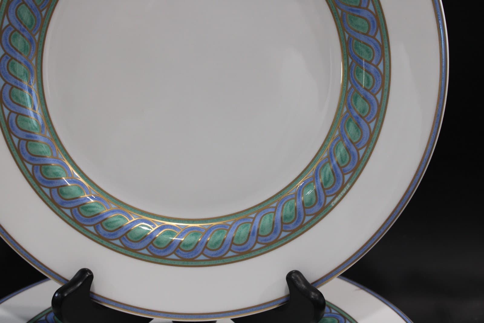 Christofle Torsade 6 Dinner Plates 10 5/8" 4