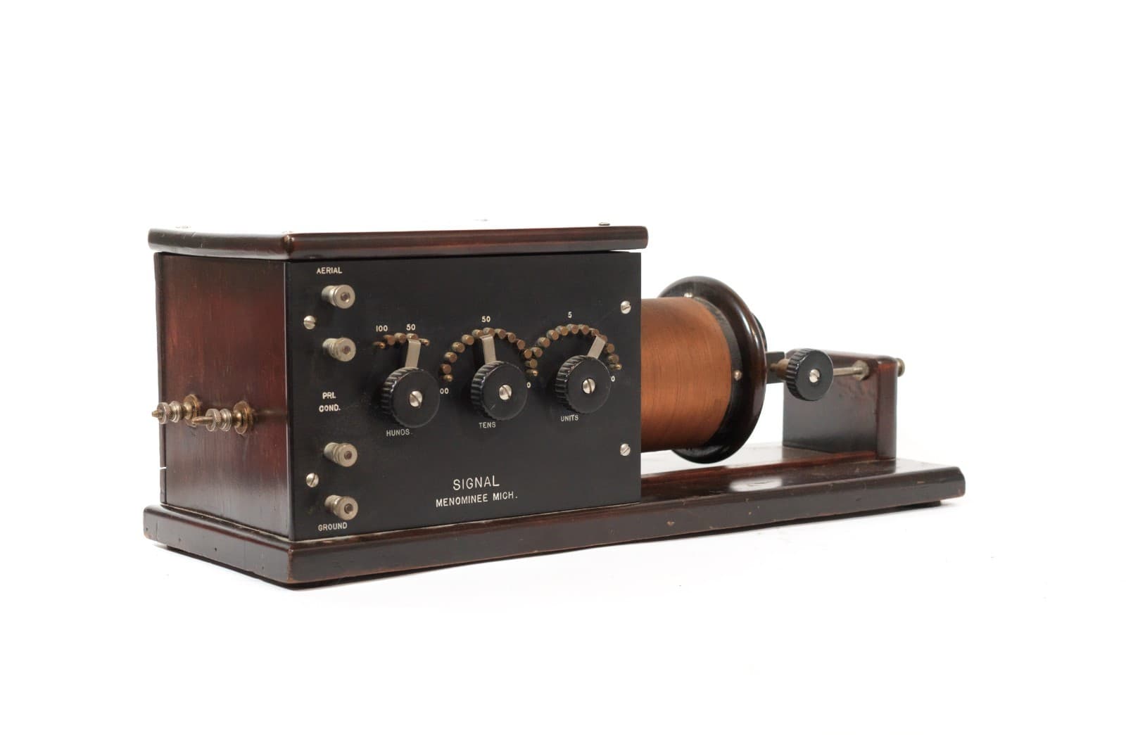 1919 Signal Navy Type Loose Coupler Radio Tuner From Legendary Muchow Museum 6