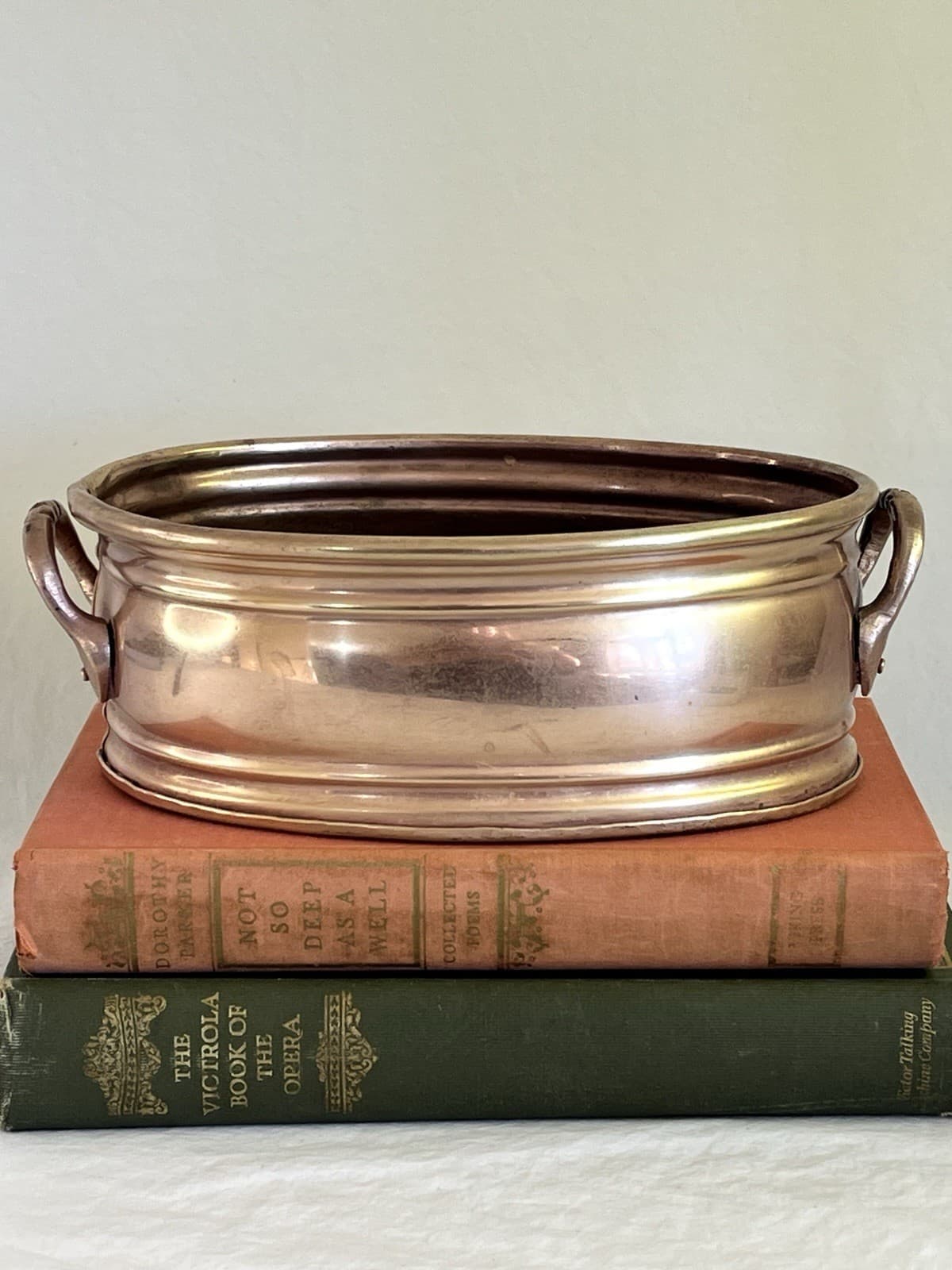 Vintage Copper Planter or Jardiniere With Handles 5
