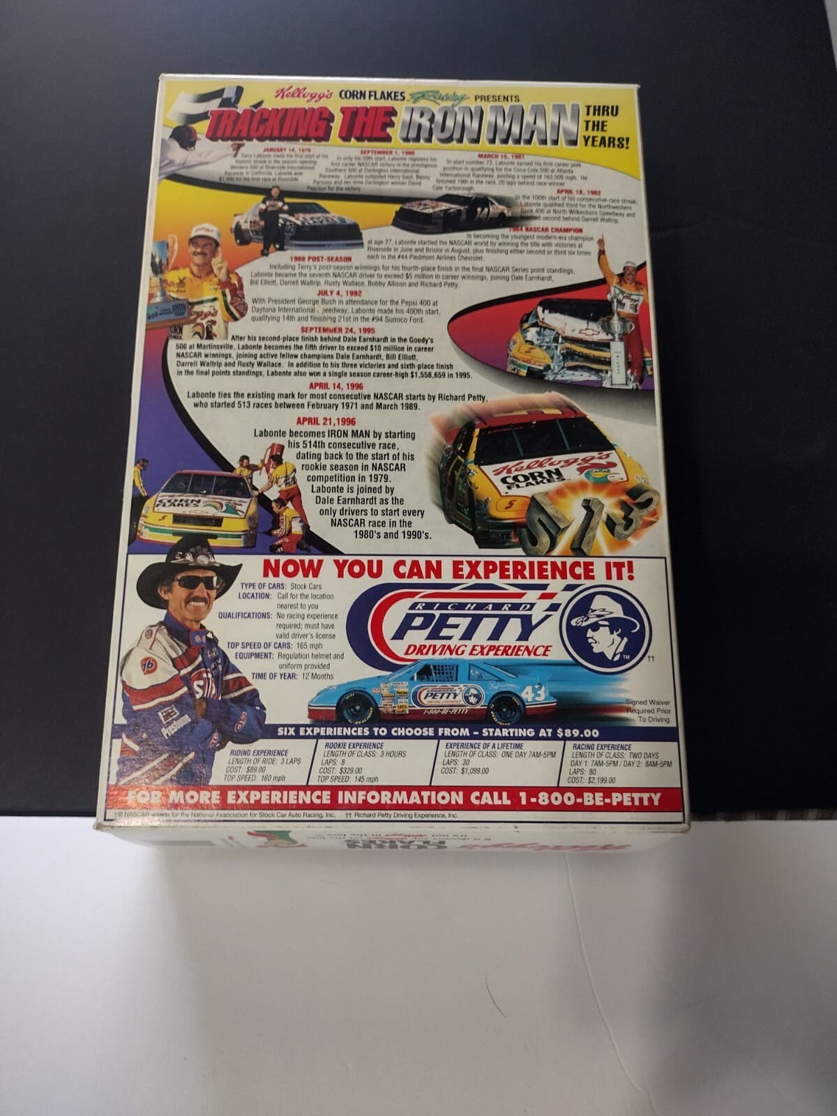 Nascar VINTAGE-KELLOGG’S ORIGINAL&BEST RICHARD PETTY/TERRY LABONTE CEREAL BOX. 2