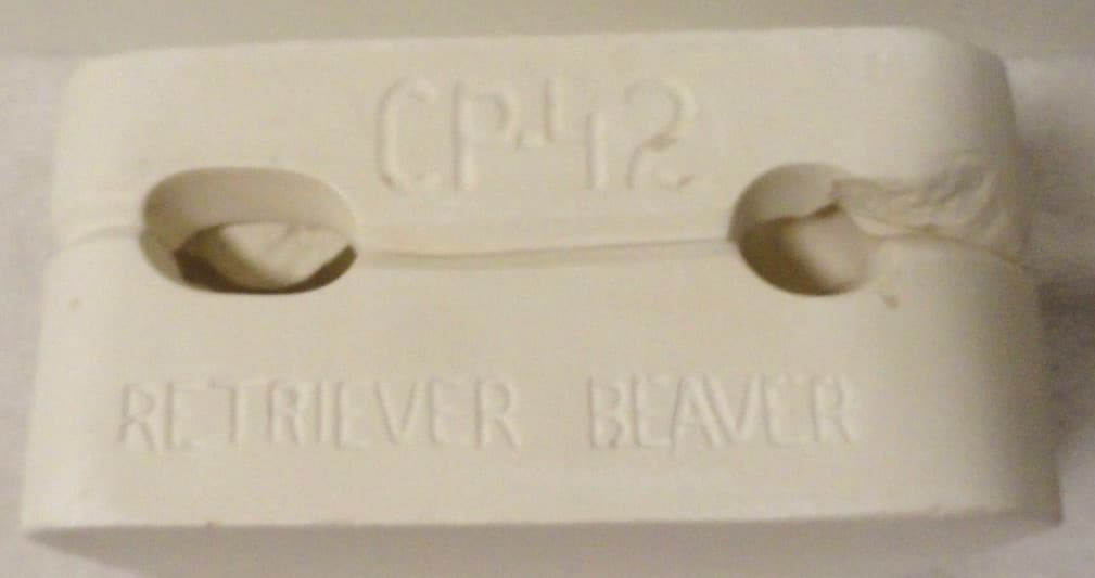 Ceramic Slip Mold MOSS LANDING MOLD CP-42 Spaniel Otter Retreiver Beaver Dmg 2