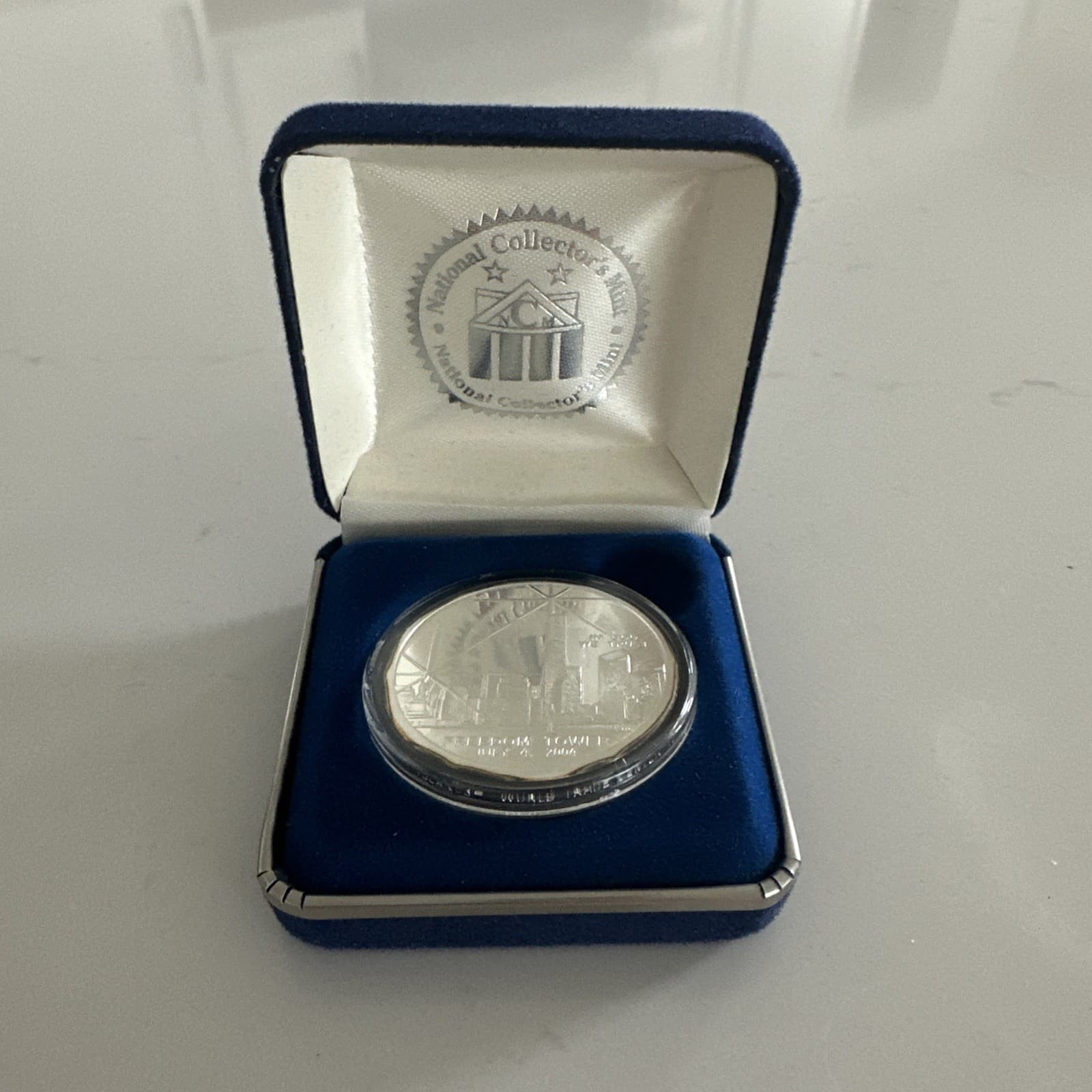 National Collector's Mint Freedom Tower 2004 July 4 One Dollar Silver Clad O-Box