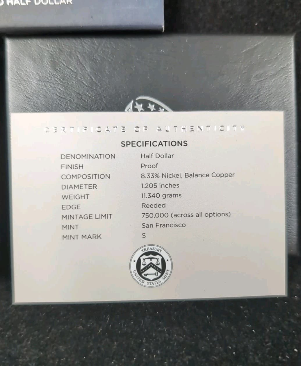 2021 National Law Enforcement Memorial & Museum Proof Clad Half Dollar 50c US N1 4