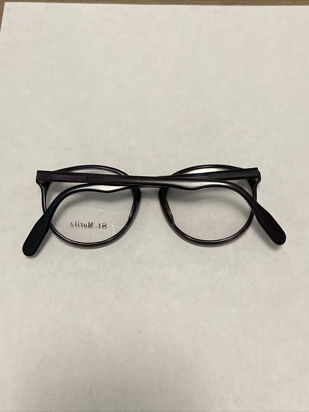 Vtg Blue Truman Style St. Moritz Plastic Frame RBG Potter Glasses  51-18-145 4