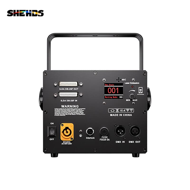 New Version 3W 3D Animation RGB Full Color ILDA Projector Laser Light APP DMX 5