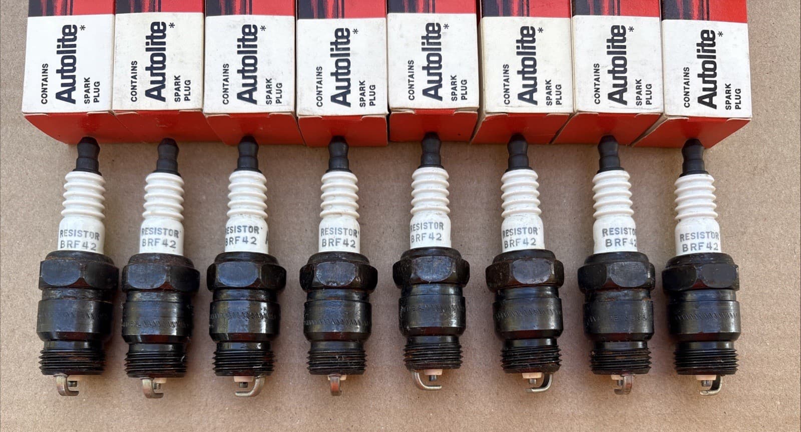 Autolite Motorcraft BRF42 Spark Plugs NOS Ford Mercury 289 302 352 390 427 428 3