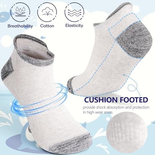  Pilates Grip Socks for Men Non Slip Grippy Sock for Yoga 6-9 04 Black(3 Pack) 6