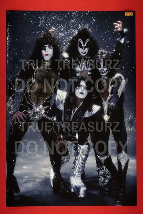 Kiss Rock Band Glitter Gene Simmons Stanley Peter Criss Ace Poster 24X36 KGLI 6