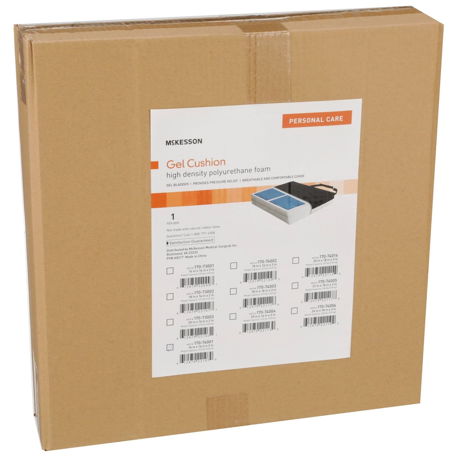 McKesson Foam / Gel Seat Cushion For Wheelchairs 3