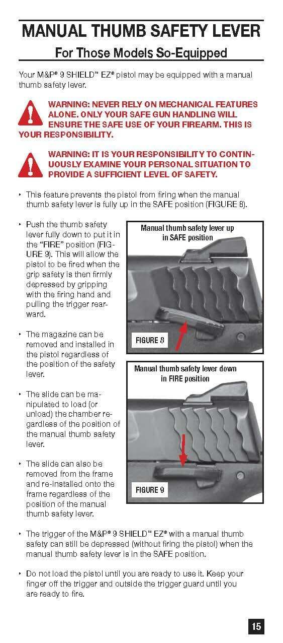 SMITH & WESSON M&P 9 Shield EZ Safety & Instruction Manual (48 pg) 6