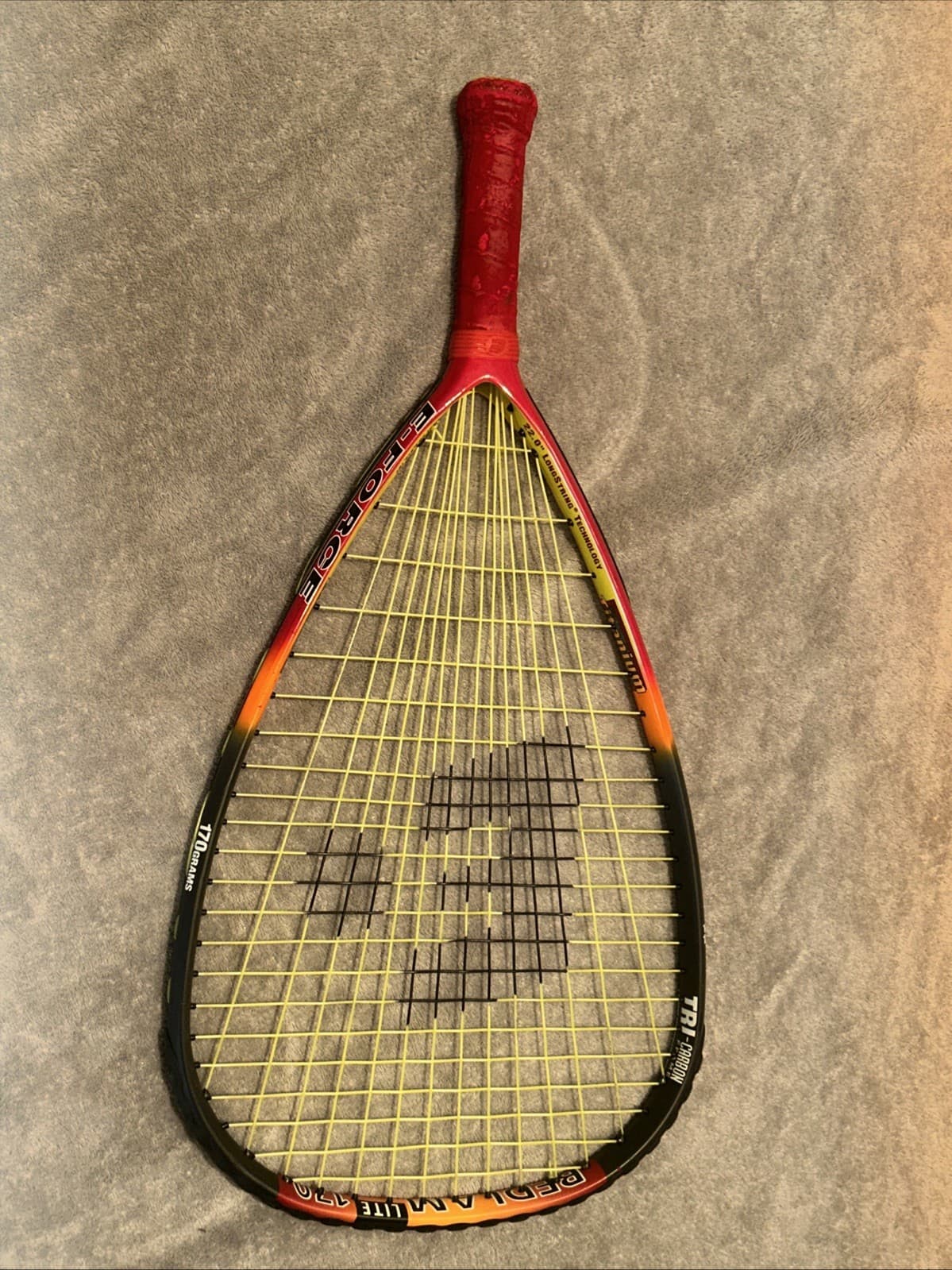 bedlam 170 lite racquetball racquet 22” longstring 62 vibration damping power 🔥 2