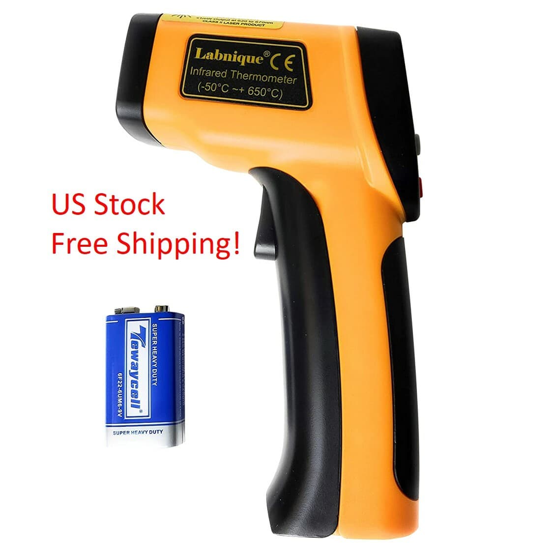 Industrial Infrared Thermometer, Non-Contact Digital Temperature Gun, -58~1202℉