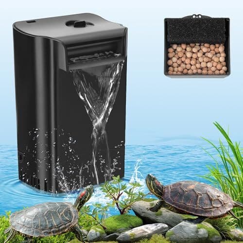 Turtle Tank Filter Internal Power Aquarium Filter Low Water Level  2