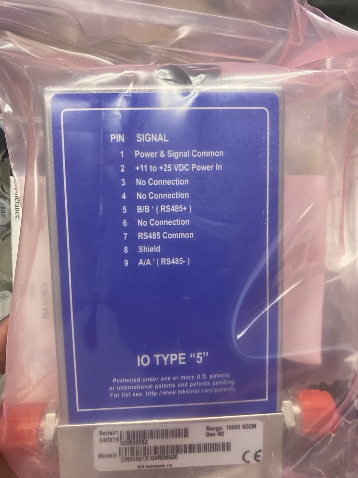 🔥🆕🔥 P4B013504R600AA MKS Instruments 10K SCCM MFC Mass Flow Controller Gas N2 2