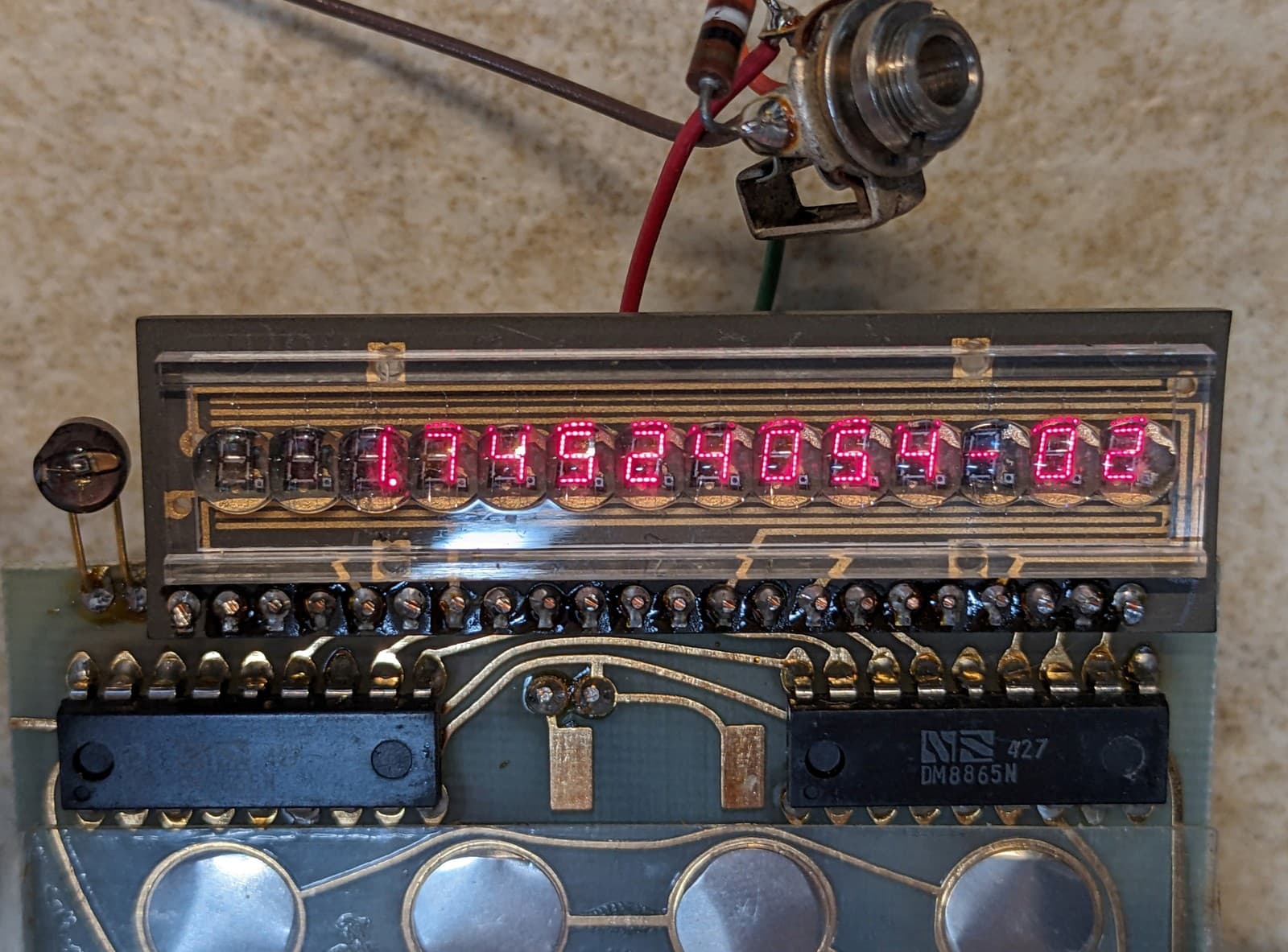 VTG Calculator Chipset ~ Rare MOS MCS2525 MCS2526, NSA5140 LED Display, Working 4