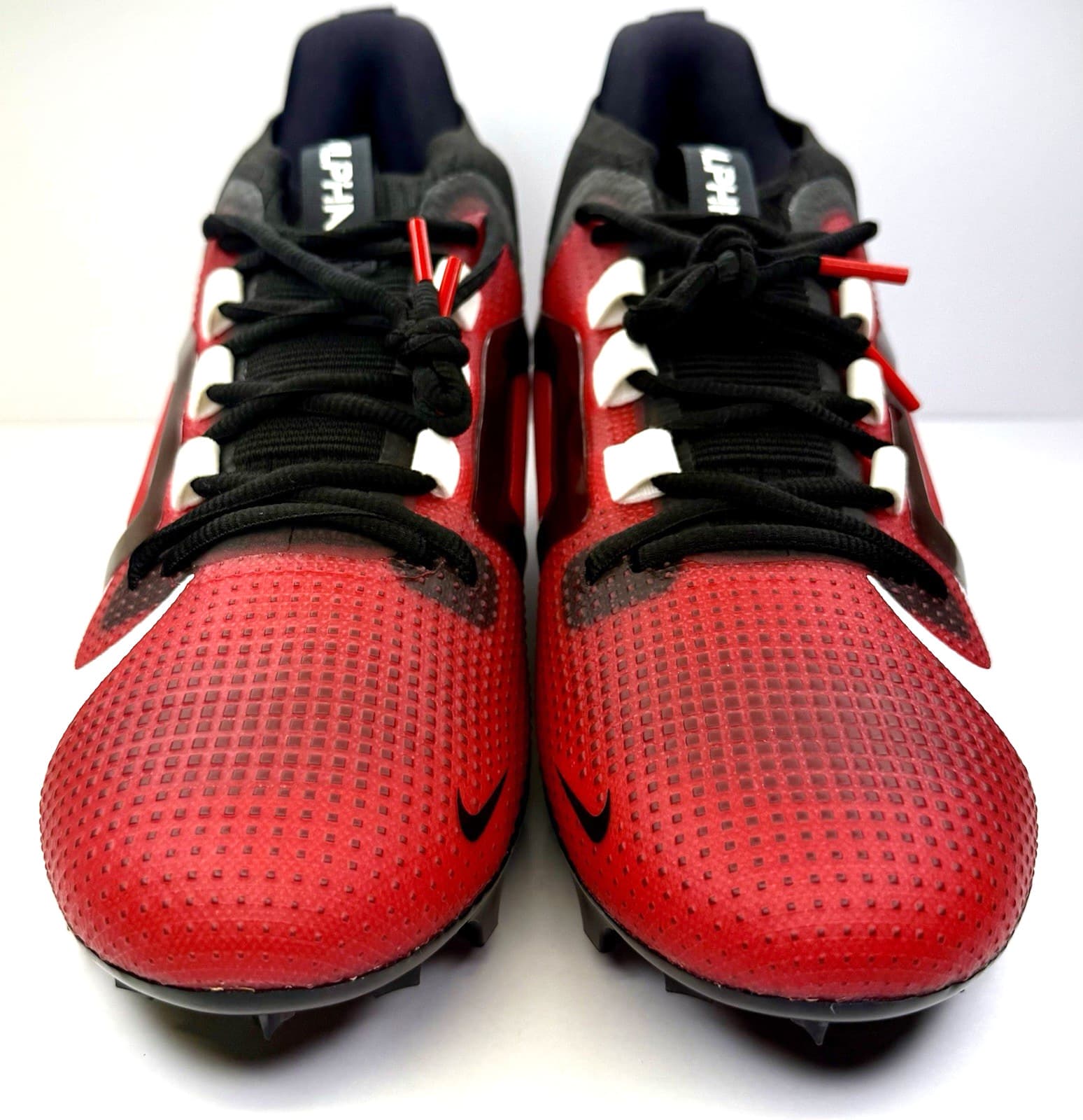 Men's Nike Alpha Menace 4 Elite University Red White Cleats FD7036 600 Size 12 2