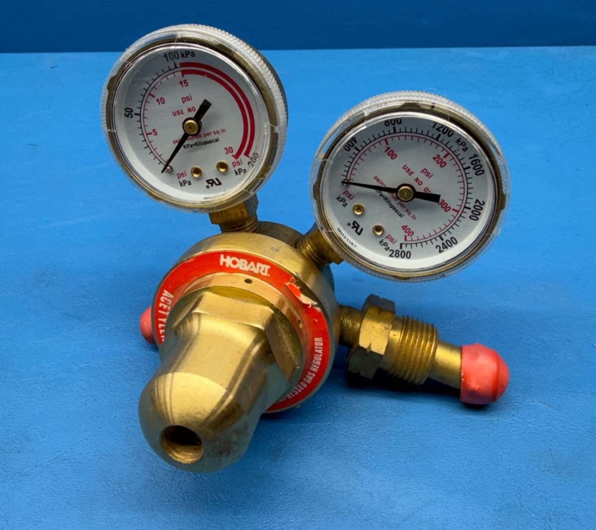 Hobart LXR-65AC Dual Gauge Acetylene Compressed Gas Regulator