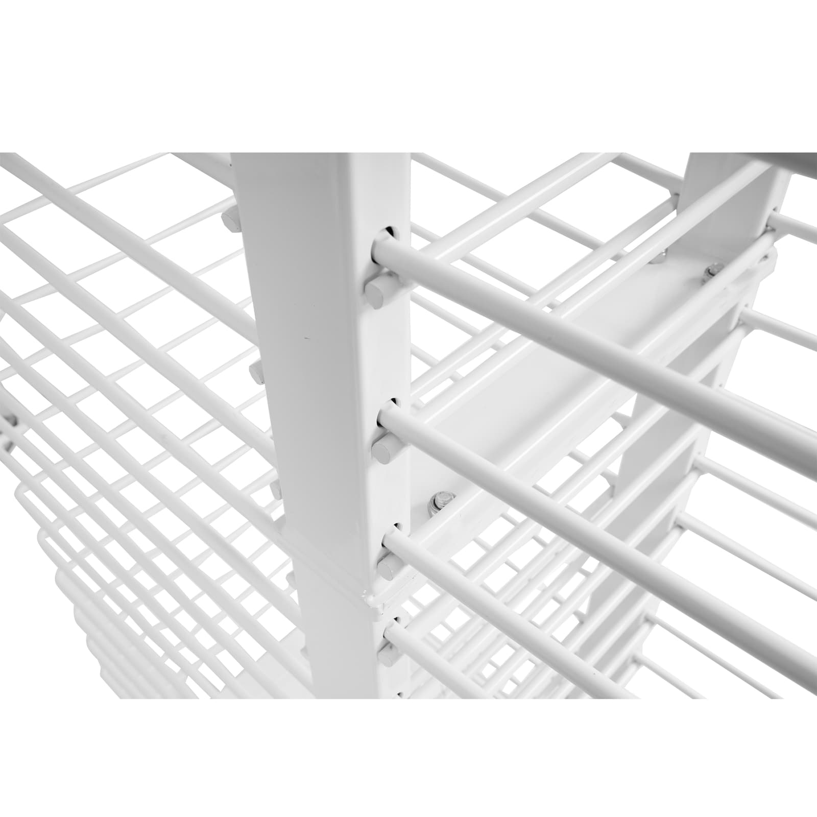 25LBS 4 Casters White Art Drying Rack For Doors/Shelves/Paint Shops 50 Shelves 5