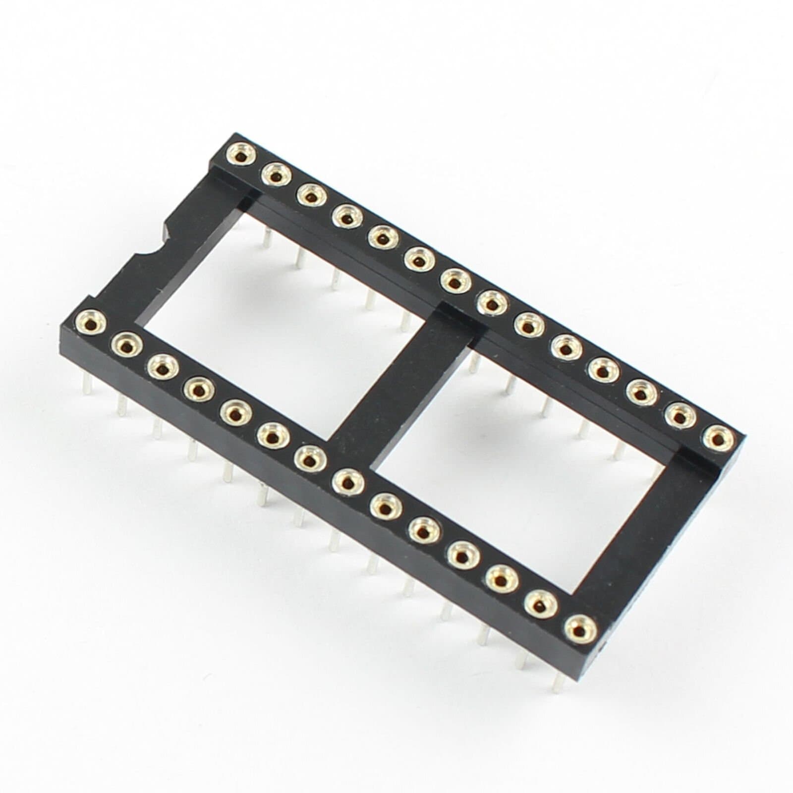 5Pcs 2.54mm Pitch 28 Pin DIP Round Pin Solder IC Socket Adaptor Wide 2