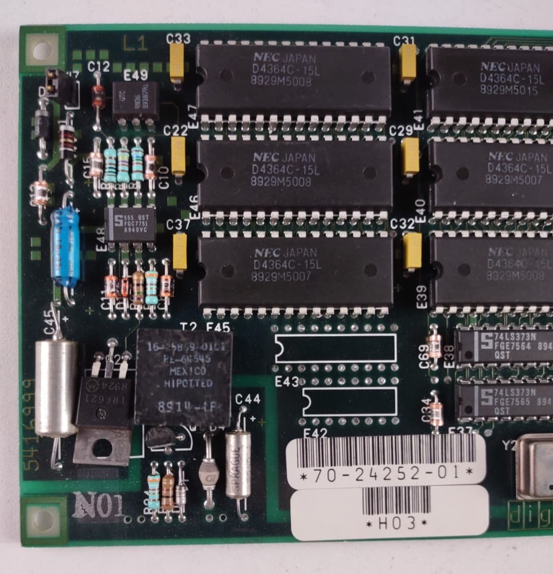 TWO Vintage DEC Digital DEPCA 10Base2 ethernet card 8 bit ISA 3