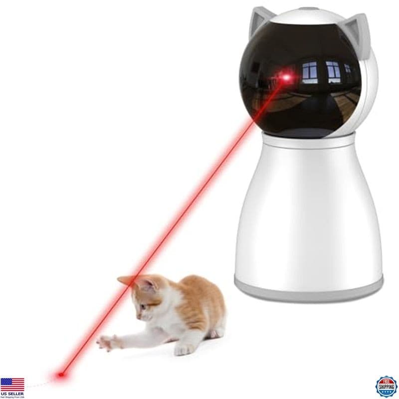 4th Gen Rechargeable Laser Cat Toy - Motion Activated with Random Trajectory