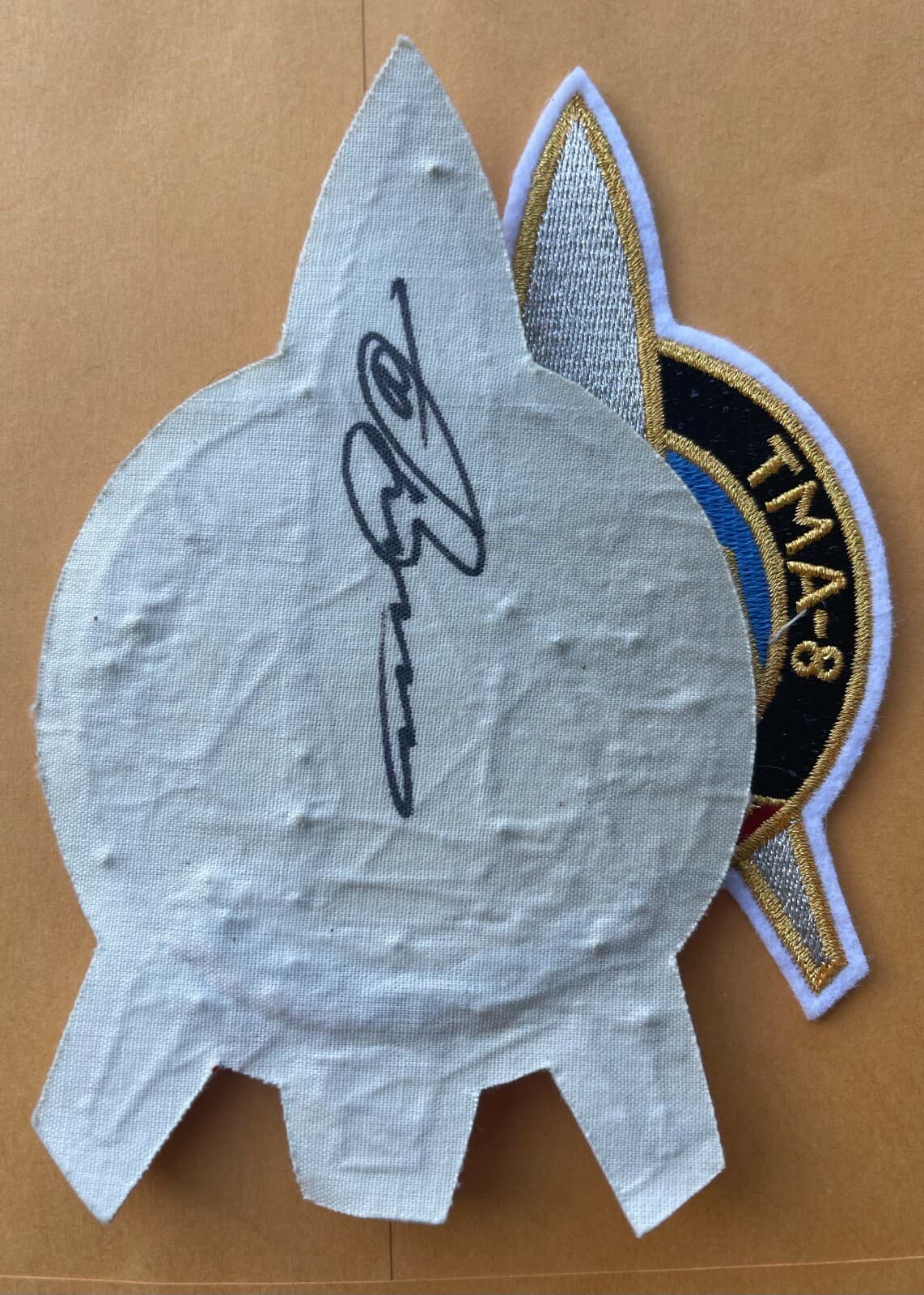 Soyuz TMA-8/ISS-13 Flown Rocket hand made patch 2