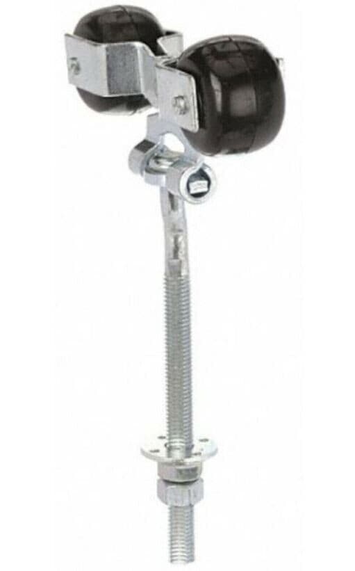 2 PACK Sliding Barn Door Hanger Rollers Pair Round Rail Track Threaded Bolts NEW 3