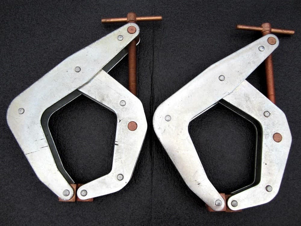 2x Kant-Twist 6" Deep C-Clamp 6D 421 Welding Clamps Made in USA 2