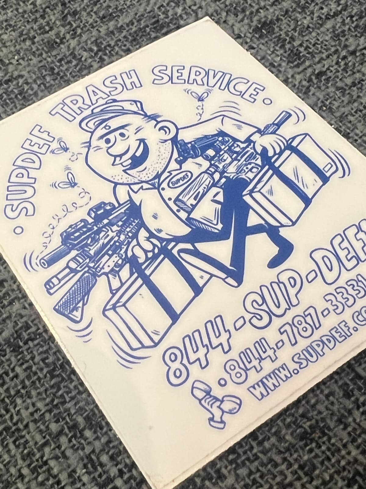 Supdef Superior Defense "Supdef Cleaning Service" Sticker 2