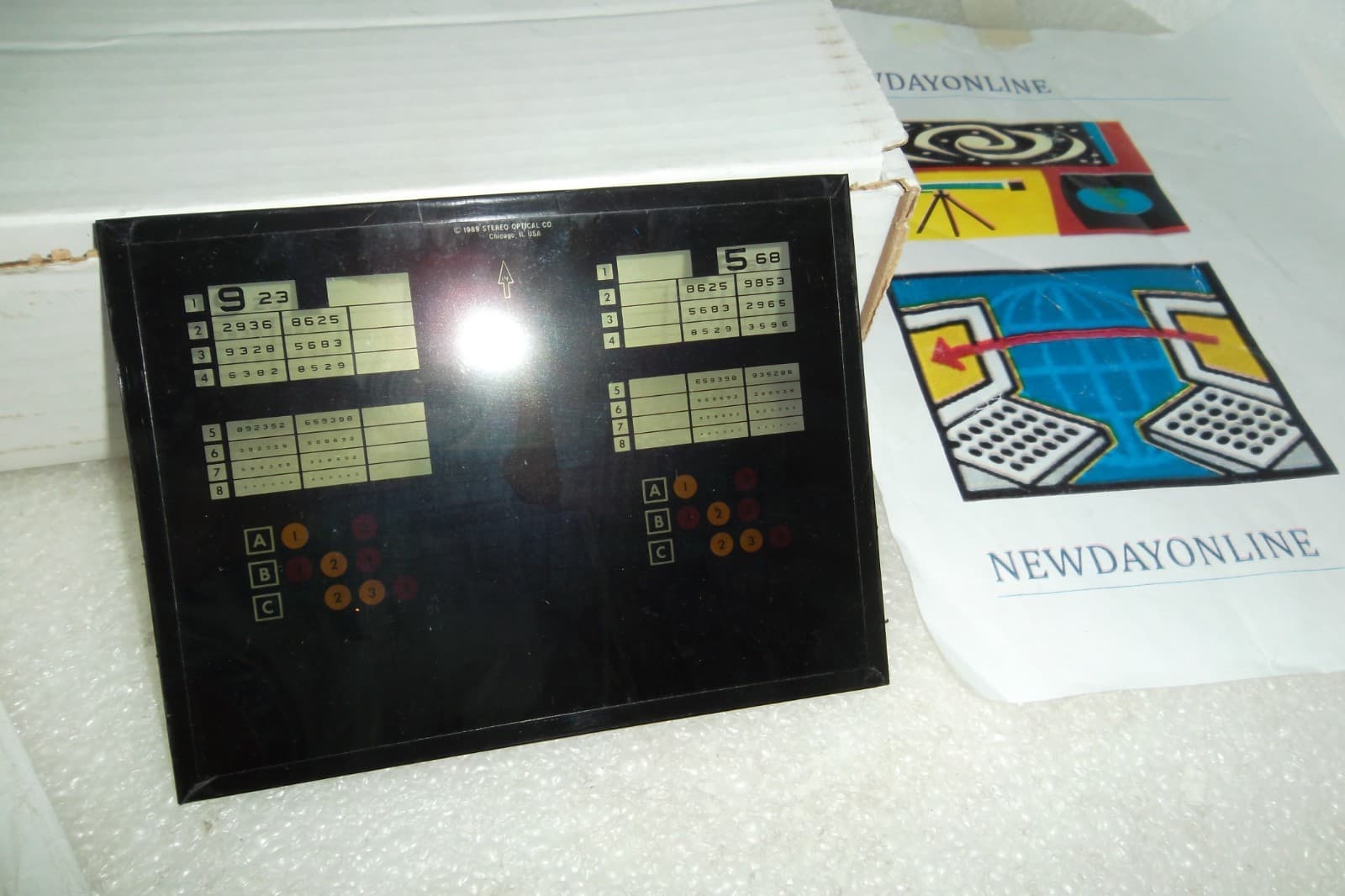 Stereo Optical OPTEC 1000 DMV Vision Tester / Screener Replacement Slide Glass 4