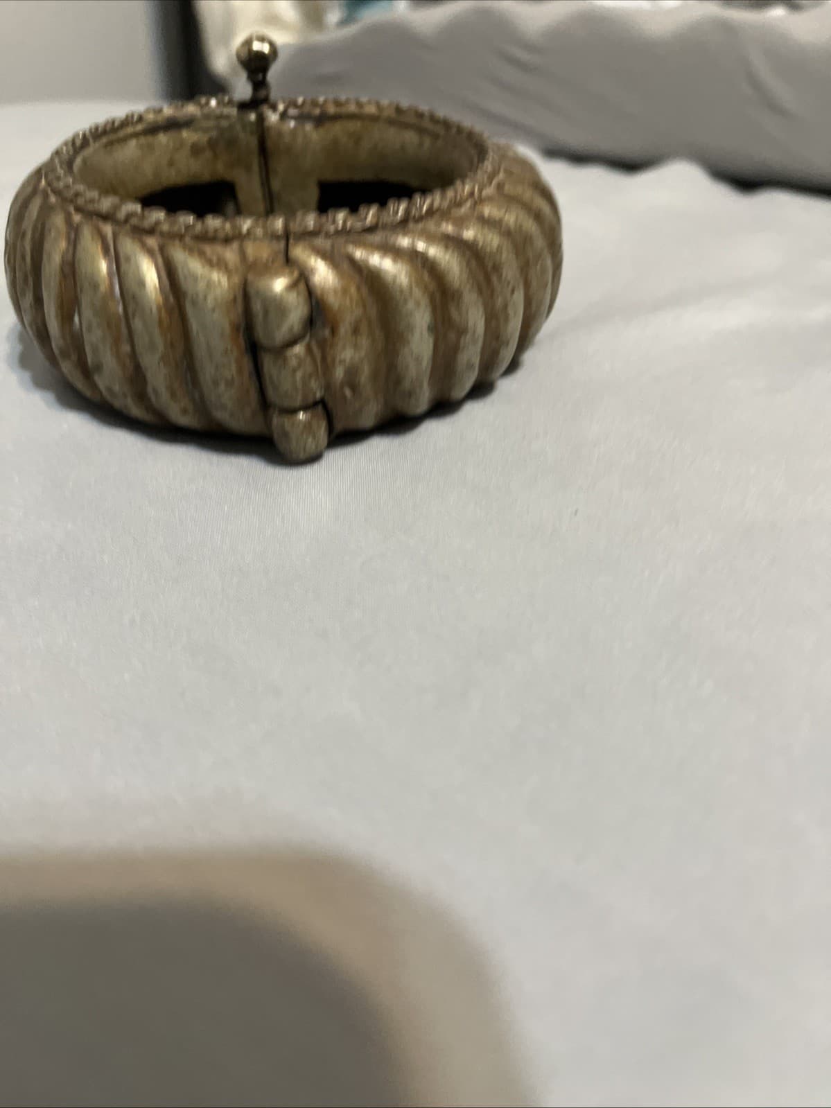 Antique Brass Tribal Bracelet  from India Dhokra Omani Al Jaber 19th Century 2