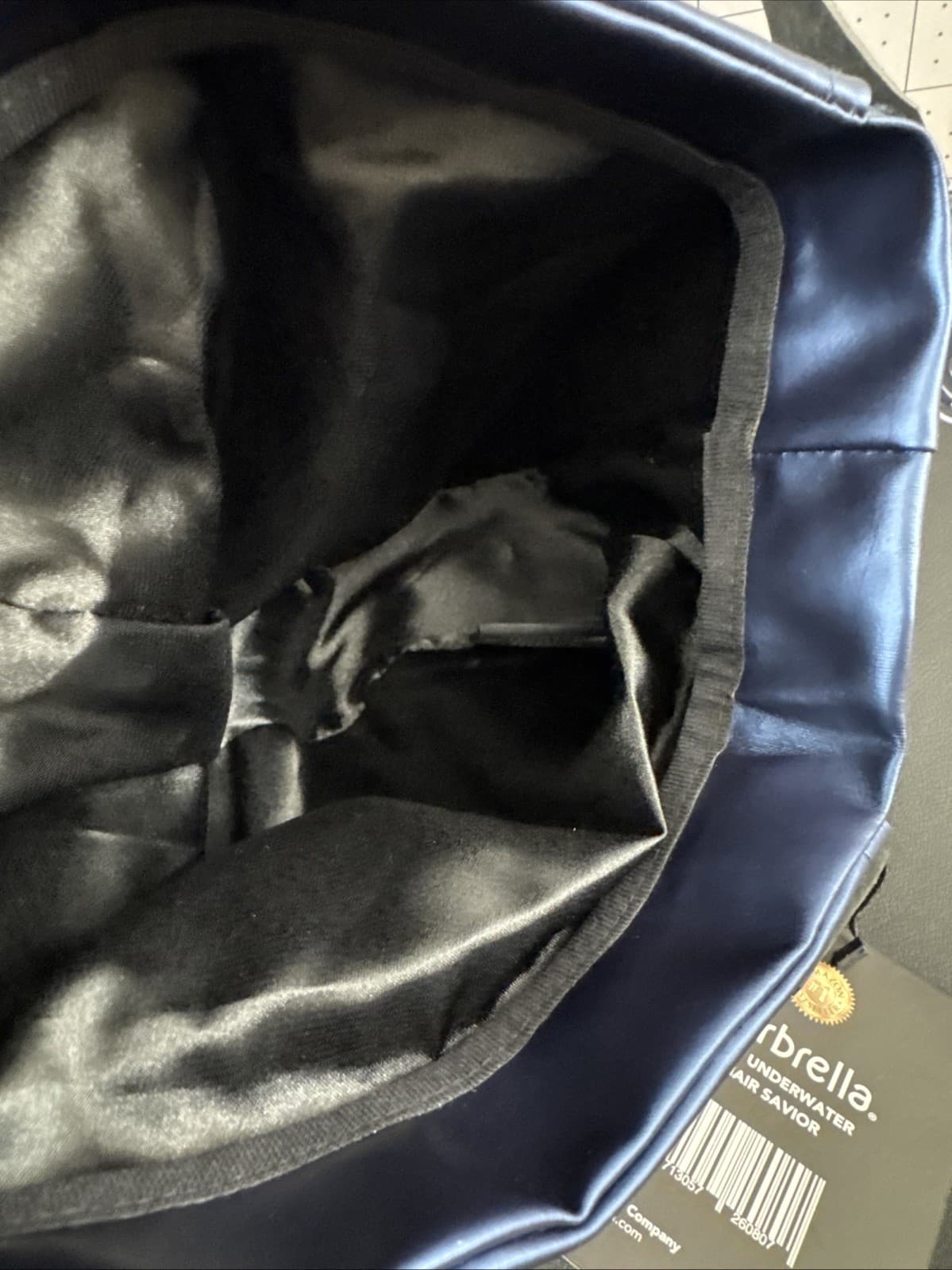 Hairbrella KIDS Satin Lined Waterproof Adjustable Swim Cap Blue NWT 3