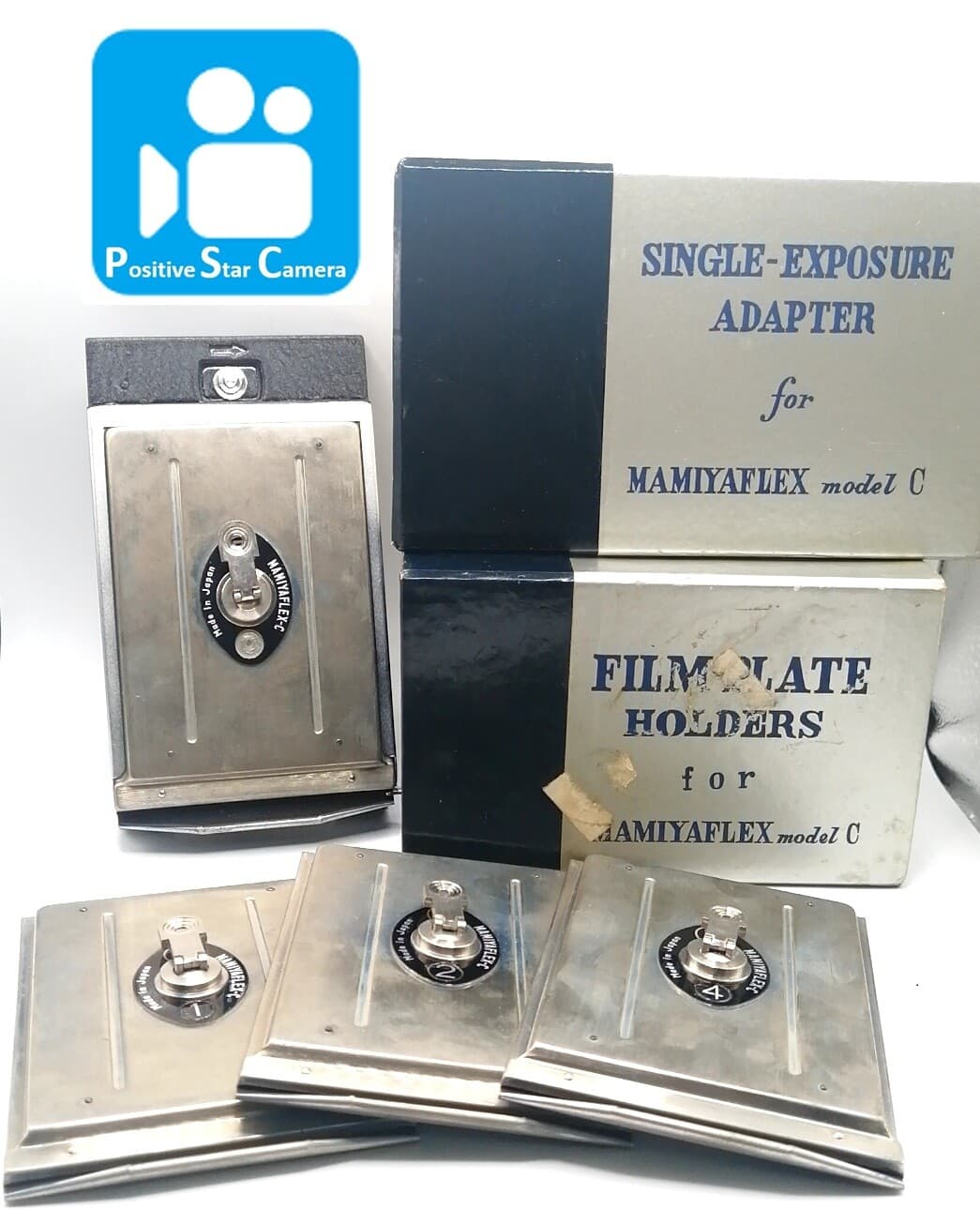 π¦ππN MINTπ Mamiyaflex TLR Single Exposure Adapter & Film pPlate Holder JAPAN