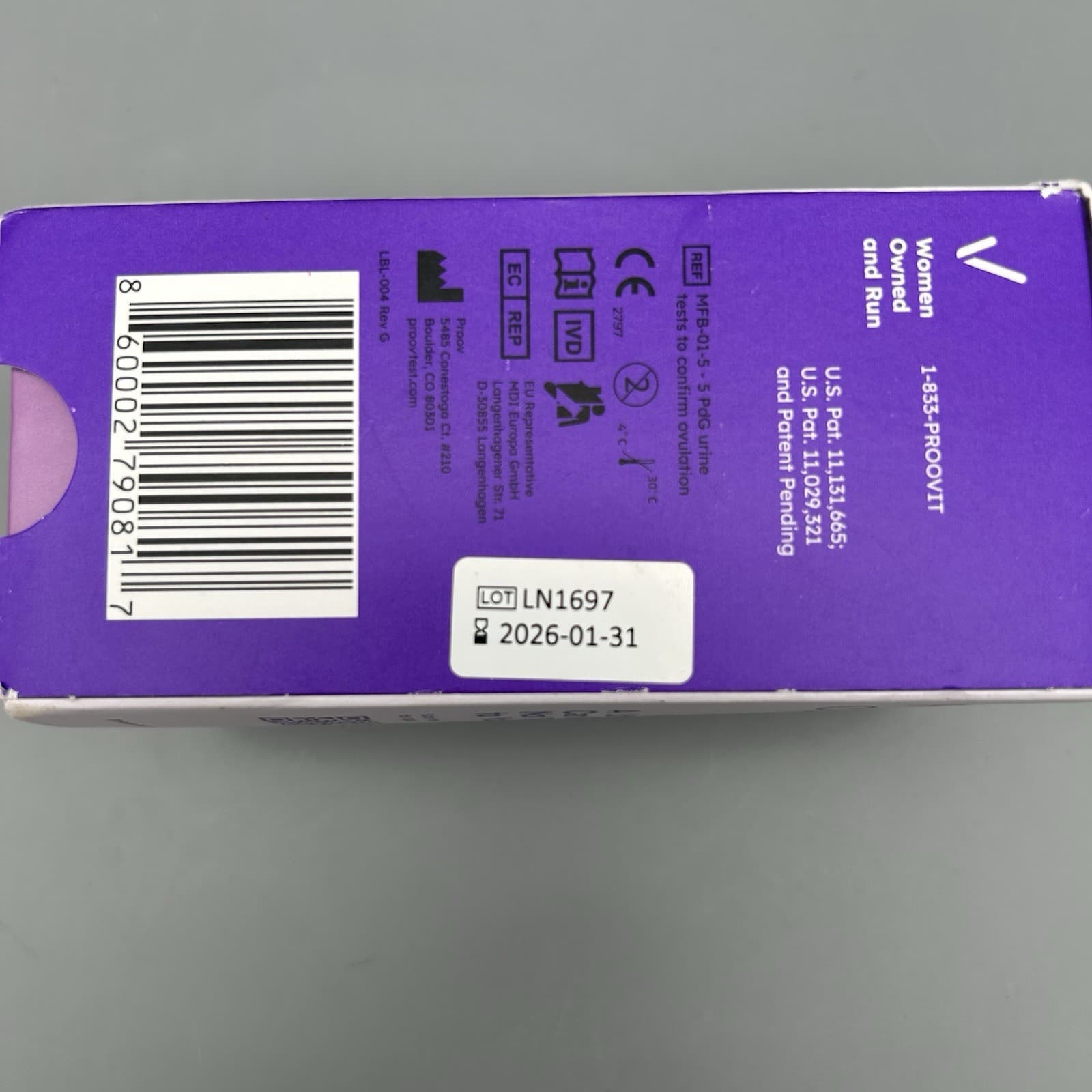 Proov Confirm Check For Successful Ovulation - 5 PdG Tests One Cycle  5