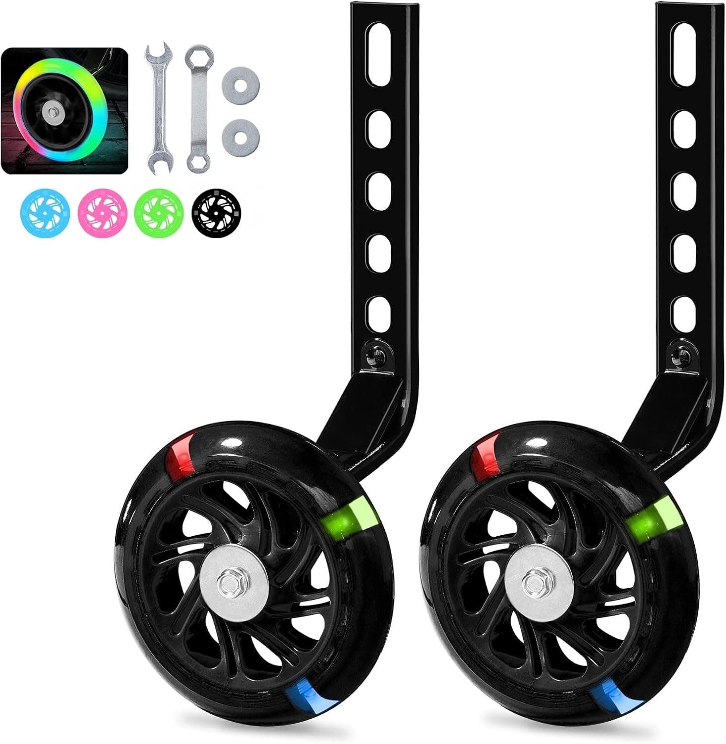 Bicycle Training Wheels Heavy Duty for 14-20 Inch Kids Bike Safe Durable 3