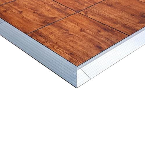 Portable Commercial Dance Floor 20x20 Wood Grain Waterproof Tiles Wedding Party 5