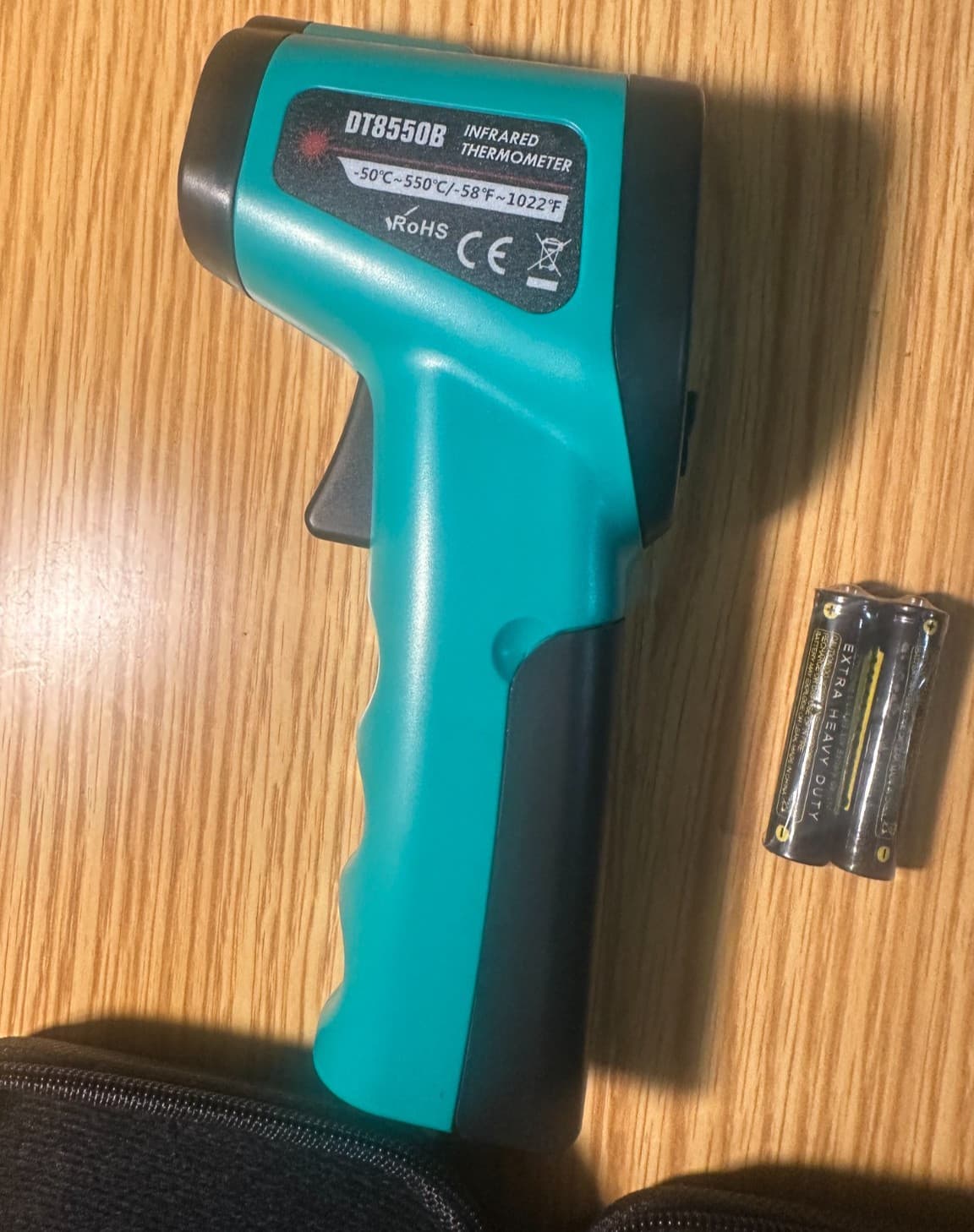 Industrial Infrared Thermometer, -58~1022℉ (-50℃ ~ 550℃) and Temperature Probe