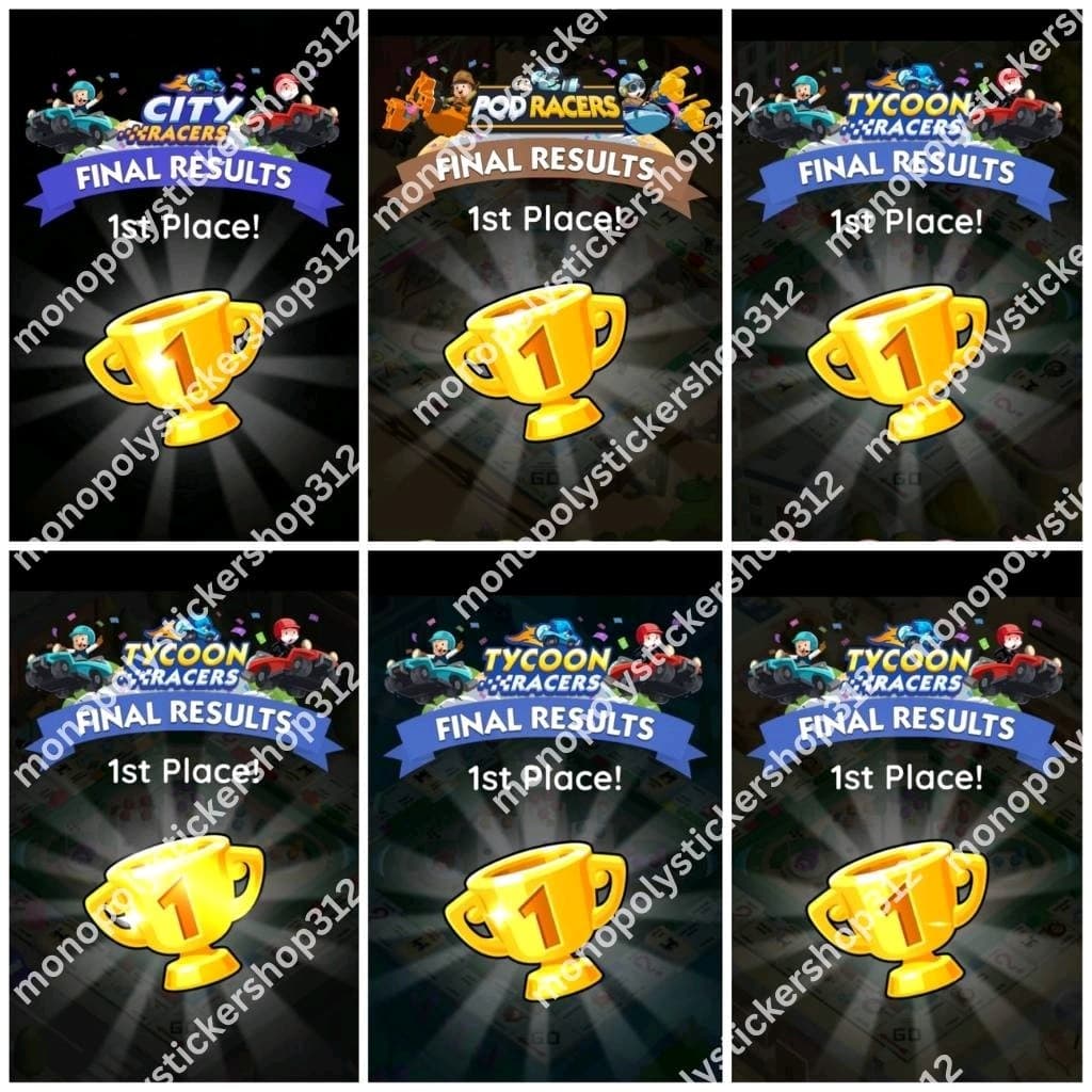 Campfire Racers Monopoly GO Try Our Best 1ST PLACE Tycoon Racer 2