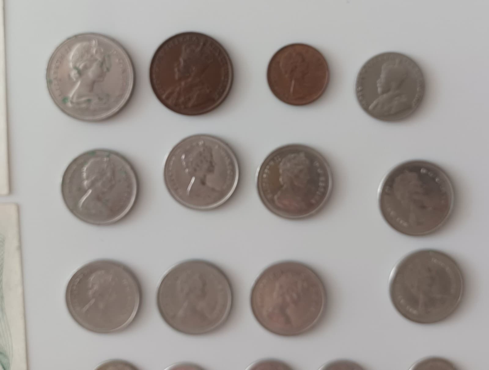 Canada 22 Lot 1973 One Dollar Bill 1968 Silver 25 Cent + 10 Cents.  1916 Cent 6