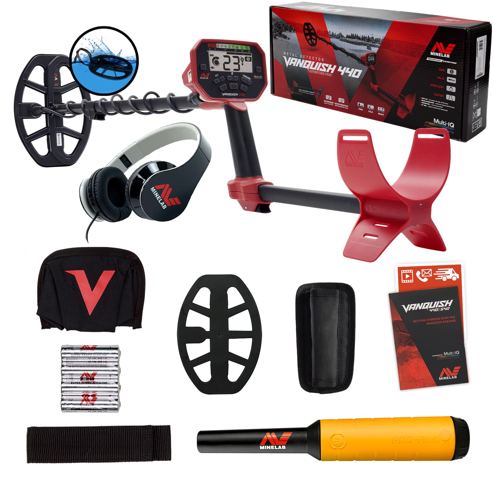 Minelab VANQUISH 440 Detector with 10 x 7 Coil and Pro-Find 20 Pinpointer 2