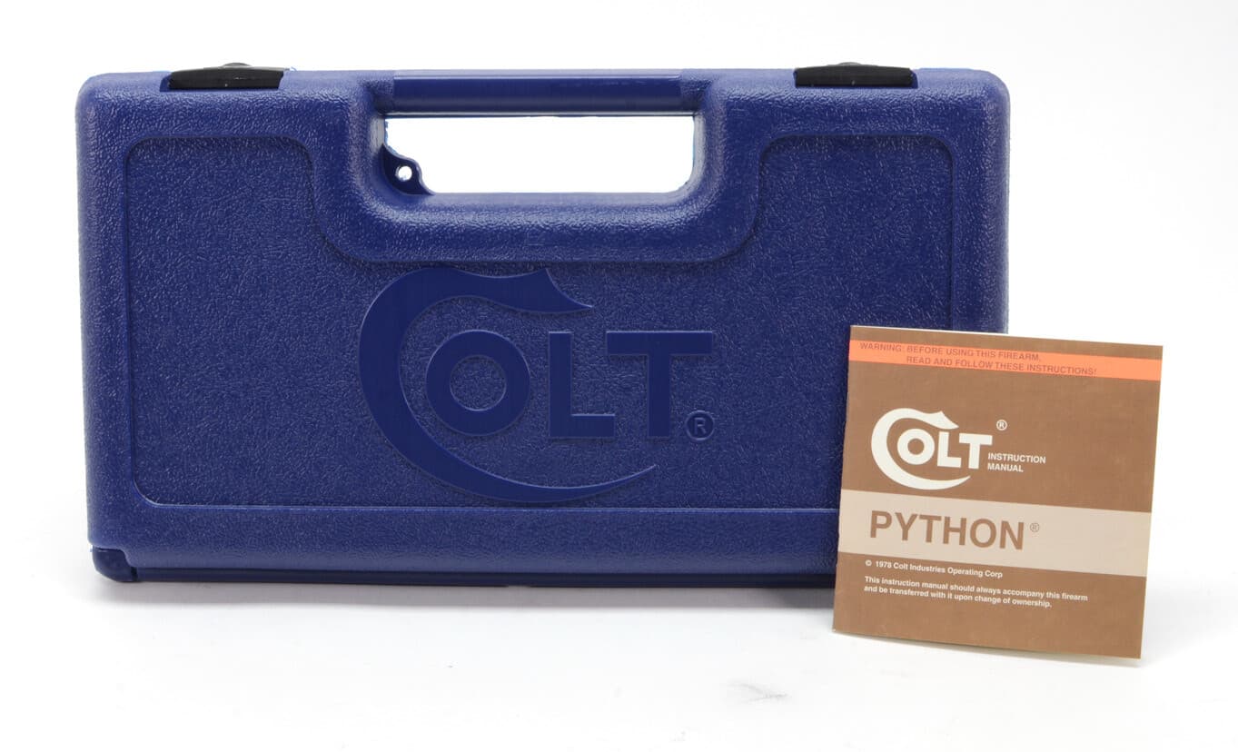 Colt Python Box, OEM Case, 1978 Manual, And More! 2