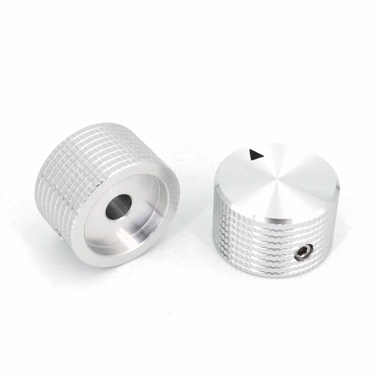 10PCS SOLID Aluminum Amplifier Control VOLUME Rotary Cap Potentiometer Knob 6mm 2