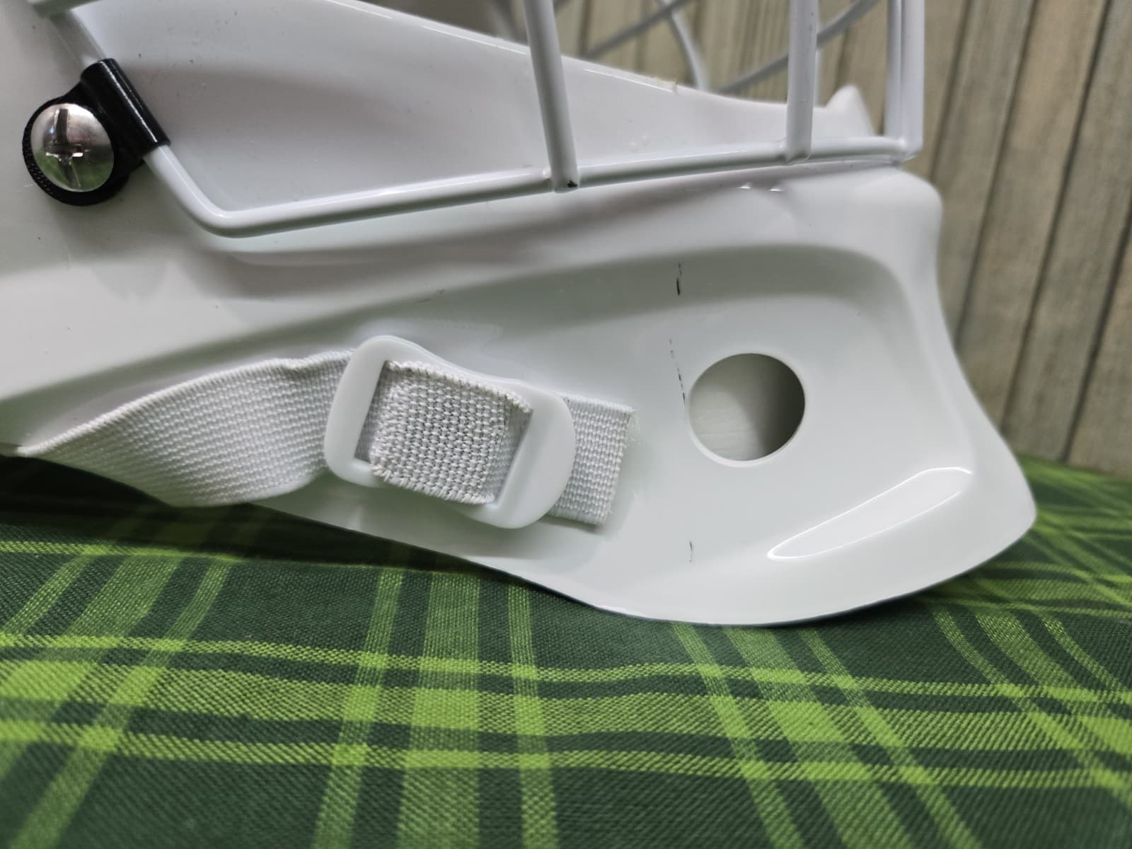 Bauer NME Street Goal Mask Youth Adjustable Hockey Goalie Helmet Used 2